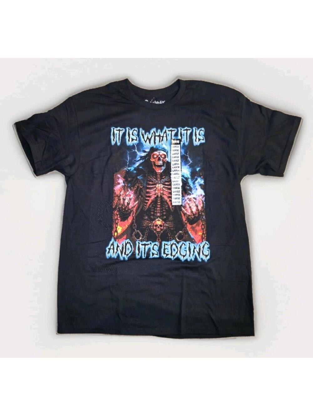 Spencers 'It Is What It Is' Skeleton Tee Size Large (140)